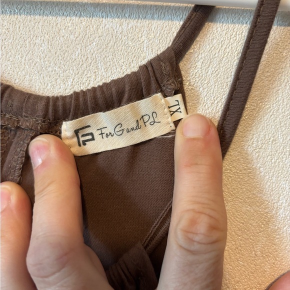 For Gand PL | Brown Halter Maxi Dress | Size XL - Picture 3 of 5